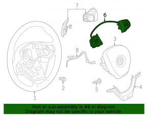 Steering wheel controls BMW X3 F25 11-14