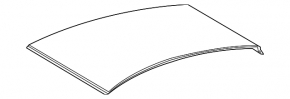 Metal roof Toyota Prius 30 10-15 sawed off
