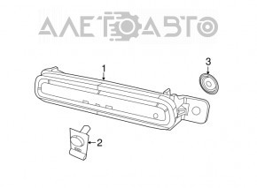 Brake light Chrysler 300 11-19 without camera