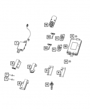 Dodge Challenger Key 16-18 Stuck Buttons