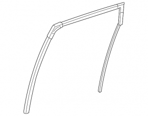 Rear right glass seal Honda HR-V 16-22