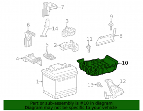 Toyota Corolla 20-26 battery tray