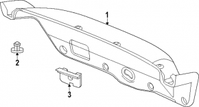 Trunk lid trim Honda Accord 23- black