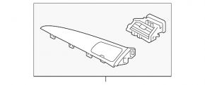 Dashboard trim right upper Hyundai Sonata 15-17 graphite