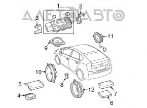 Rear left speaker JBL Toyota Prius 30 10-11