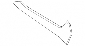 Black center console trim, lower left side, Porsche Cayenne 19-26