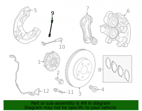 Front right brake hose Mercedes GLE 450 20-24 AWD