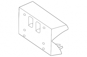 Platform for the front bumper number of Mercedes W167 GLE 24-26