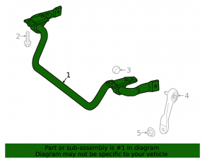 Front stabilizer Mercedes W213 E 300/350 17-23 RWD