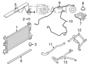 Ford Focus mk3 2011-2018 2.0 Water Cooling Radiator