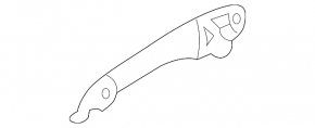 Mazda6 03-05 outer rear left door handle