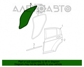 Door Seal Rear Left Chrysler 200 11-14