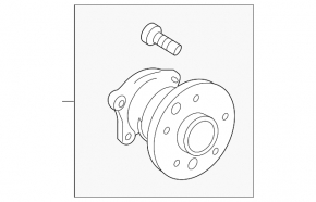Rear left hub Lexus RX300 RX330 RX350 RX400h 04-09 FWD
