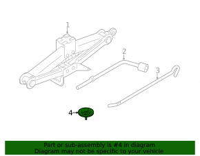 Spare Wheel Mount Mitsubishi Eclipse Cross 18-24