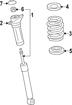 Rear right shock absorber Lexus NX350 NX350h 23-26 Japan built