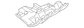 Black driver's knee pad for the Audi A6 C7 12-18