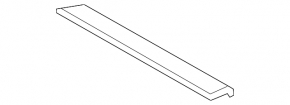 Door sill trim inner front right BMW X3 F25 11-17 beige