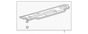 Left side sill protection for Toyota Prius 2009-2010