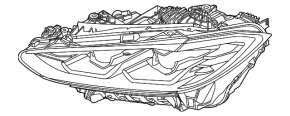 Front right headlight BMW 3 G80 21-25 M3, LED