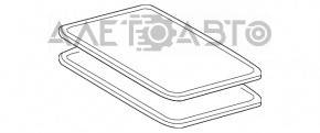 Toyota Highlander 14-19 sunroof glass