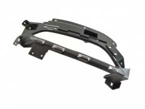 Left bumper grille for Chrysler 200 15-17 with flat fog lights, matte black