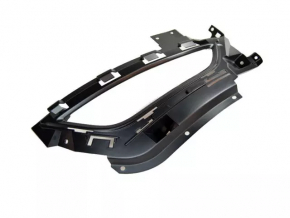 Left bumper grille for Chrysler 200 15-17 with flat fog lights, matte black