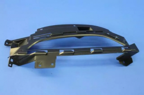 Left bumper grille for Chrysler 200 15-17 with flat fog lights, matte black