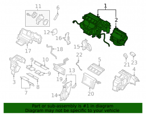 Subaru Outback 10-11 Heater Assembly Manual