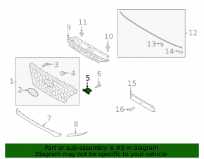 Central grille bracket for Hyundai Santa Fe 21-23 hybrid