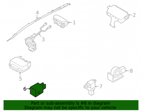 Airbag sensor front left Hyundai Elantra UD 11-16