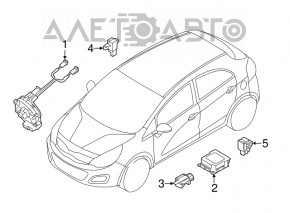 Airbag sensor front left Hyundai Elantra UD 11-16
