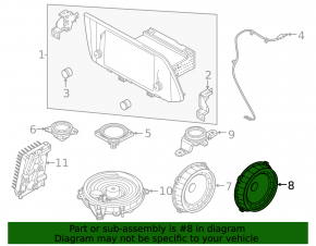Kia K5 21-26 Bose rear left door speaker