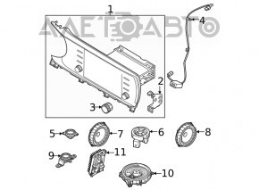 Kia K5 21-26 Bose rear left door speaker