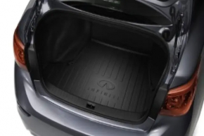 Trunk mat Infiniti Q50 14-24 rubber, black