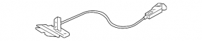 Left rear seat lock for Mazda 3 19-22 4d with cable, Japan built