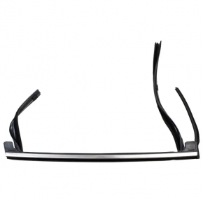 Upper rear door molding left Lincoln Nautilus 19-23 chrome with glass seal