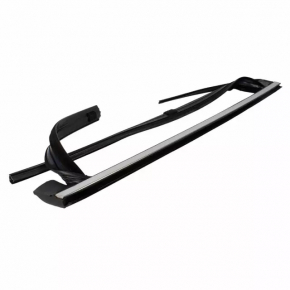 Upper rear door molding left Lincoln Nautilus 19-23 chrome with glass seal