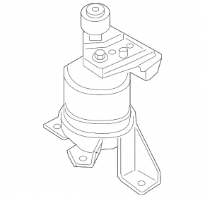 Right engine mount Ford Edge 19-24 2.0T with bracket