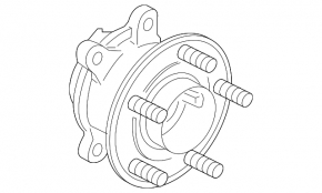 Rear left hub Ford Escape MK4 20- FWD rusty