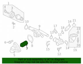 Thermostat VW Atlas 18- 3.6