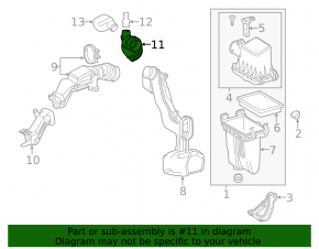 Air duct for intake Toyota Prius 50 16-22