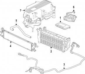 Honda CRV 23- HEV inverter cooling radiator