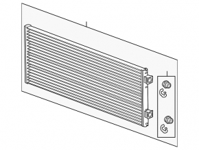 Chevrolet Volt 11-15 Automatic Transmission Cooling Radiator (Bent)