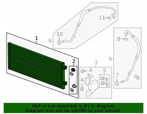 Chevrolet Volt 11-15 Automatic Transmission Cooling Radiator (Bent)