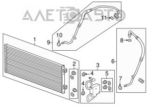 Chevrolet Volt 11-15 Automatic Transmission Cooling Radiator (Bent)