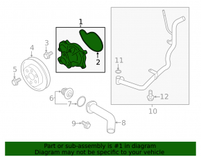 Subaru Crosstrek 18-23 2.0 Water Pump