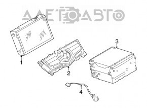 Tape recorder radio player computer navigation Nissan Murano z51 09-14