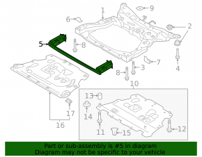 Front Subframe Reinforcement Volvo XC60 18-20