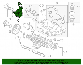 Oil Pump Volvo XC90 16-17 B4204T27 T6 2.0T