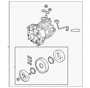 Air Conditioning Compressor Volvo XC90 16-18 T5, T6